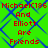 Green background with blue diamond lattice pattern and red pixelated text repeating 'MichaelC136 And Elliott Are Friends' in two vertical