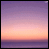 nine shows a static sunset image on the top-left, with the remaining eight displaying text on purple backgrounds and small heart icons