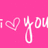 Pixelated pink background with green text 'I <3 Sean' and repeated white 'i <3 you' text elements.