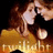 Animated sequence of a woman with brown hair in a yellow top, kissing another figure against a dark background with a glowing orb and text.