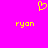 Yellow pixelated heart symbol above two instances of the text 'ryon' on a solid pink background.