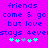 Pixelated text on a bright purple background with cyan and light blue symbols below, showing two identical static frames side-by-side.