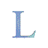 four and four showing variations of stylized L and J characters in light blue and dark blue tones with subtle shading effects