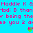 Pixelated text on bright cyan background with pink and green elements, including repeated phrases and small heart-shaped icons.