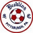 Circular icon with red border containing soccer ball graphic and text elements.