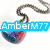 Heart-shaped pendant on chain with multicolored gradient, overlaid with text labels in blue and purple boxes.
