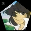 Animated sequence of a cartoon character with dark brown hair and light skin, wearing a white shirt with green shoulder accents, against a light blue and green background.