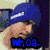 six pixelated images showing a person in various poses with overlaid text phrases