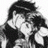 Black-and-white pixelated image of a character with dark hair and a flower accessory, next to text reading "AnimeIM" and "com" on a black background.