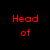 Red pixelated text on black background reads "Head of HarrisonT5's Harry Potter Club!" with a gray rectangle in the bottom right corner.