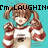 Pixelated anime-style character with brown pigtails in red-and-white striped shirt against turquoise background, showing four sequential expressions and text overlays.