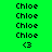 Green background with repeated 'Chloe' text and '<3' symbols, some highlighted in light blue
