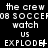 Pixelated text repeats across a black background with animated punctuation changes in the word "EXPLODE!".