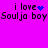 Pixelated text on bright pink background with blue heart and star symbols, showing animation changes in symbol positions.