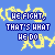 Four pixelated with text and decorative elements on solid backgrounds