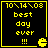 Yellow pixelated text and symbols on black background with four identical showing date, phrase, and icon