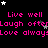 Black background with repeated pink text and scattered white stars, showing animation where star positions shift across frames.