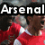A four- shows a person in red and white sports attire with text overlays reading 'Arsenal', 'rock', 'like me'