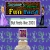 Pixelated image of a shelf with books and a bottle, featuring a partially visible 'Fom' text on a book spine against a purple background.