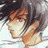 A 48x48 pixel animated buddy icon featuring a side-profile anime character with brown hair and light skin, paired with a black background displaying "Anime IM" text in white pixelated font above smaller stylized "COM" text.