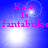 Blue background with white light bursts and pink text reading 'Kate Is fantabulos' in four quadrants.