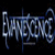 Animated contact sheet showing two frames of a buddy icon featuring the band Evanescence with stylized text on left and members in blue lighting on right.