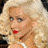 A 48x48 pixel animated contact sheet showing three sequential frames of a blonde woman with red lipstick in different poses and expressions, displayed on a gray background.