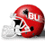 Red football helmet with white facemask and black accents, featuring "BUT" text on the side, rendered in pixelated style.