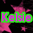 A static image with pink stars on a black background and the text 'Kelsie' in purple letters outlined in green.