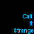 Pixelated text in cyan, magenta, and teal colors on a black background with a gray rectangle overlay.
