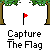 Animated sequence of pixelated characters in red and blue shirts holding a red flag near trees, with 'Capture The Flag' text below each frame.