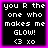 Four identical pixelated display white text on black background with pink border, each reading "you R the one who makes me GLOW! <3 xo"