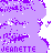 Pixelated purple icon with 'JEANETTE' text at bottom, showing two states: one with a small white dot near the center and another without it.