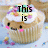 Animated cupcake with white frosting, colorful sprinkles, and a smiling face, displaying sequential text overlays.