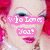 A four- shows a person with bright pink hair in different poses and text overlays, including "I Love You!" and "Um..."
