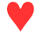 Red heart icons with black jagged cracks; some display text below or to the right.