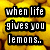 A static image with four quadrants: top-left shows yellow lemons and text, top-right green text on white background, bottom-left a smiley face, bottom-right gray.