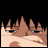 A 48x48 pixel buddy icon featuring a close-up of an anime character's face on the left and stylized text "Anime IM" with "COM" below it on the right, displayed as a contact sheet with two frames.