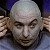 A 50x50 pixel buddy icon featuring a split composition with a character on the left and green text on the right against a dark background.