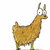 Two pixelated cartoon animals with large eyes and long ears stand side-by-side against a white background, one facing left, the other right.