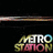 A black background displays three of 'METRO STATION' text icons with colorful gradient lettering, flanked by white text reading 'Kelsey likes Metro', 'Station!', and 'Them's Awesome :D'