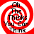 Four identical red and white spiral patterns with black text reading "Oh The Thinks You Can Think" arranged in a