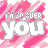 repeated pink and white striped background icons with 'I'M SO OVER YOU' text in large gray letters, one is blank