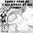 Static grayscale pixel art of a stylized figure with a large head, small body, and abstract limbs, set against a plain background with scattered dark shapes.