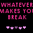 Pixelated pink text on black background with repeated phrases and heart symbols, animated to alternate heart colors.