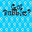 Blue background with white circular patterns and repeated black text reading 'Got Bubbles?' in four quadrants.
