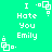 Green background with white pixelated text and geometric shapes repeating in a pattern