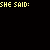 Pixelated text-based animation with multiple 'SHE SAID' and 'HE SAID' dialogue snippets in yellow, pink, blue, and purple on black background.