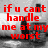 Red pixelated text overlays a grayscale background with a figure in dark clothing standing in a room.