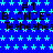 Blue background with light blue stars, repeating text 'BLONDEY! BLONDEY! BLONDEY!' and 'Teeheehes Teeheehes' in black pixelated font.